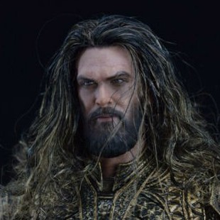 Mô hình đầu nhân vật Aquaman 12" tỉ lệ 1/6