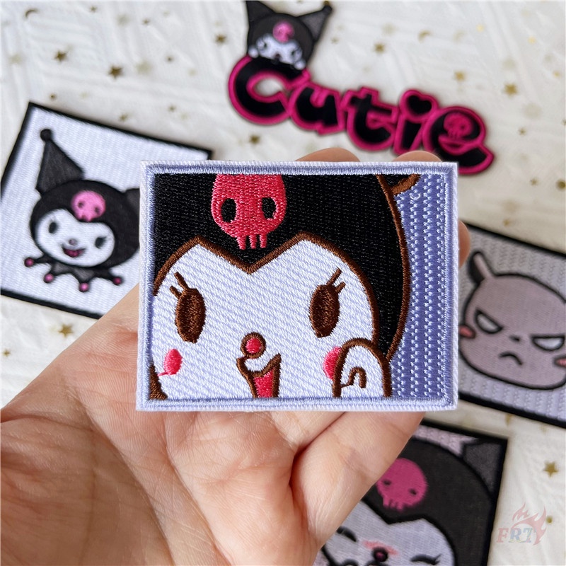 ☸ Miếng Dán Trang Trí Tự Dính Họa Tiết Nhân Vật Hoạt Hình Dễ Thương ☸ 1 Miếng Dán Ủi Quần Áo Hình Quạt