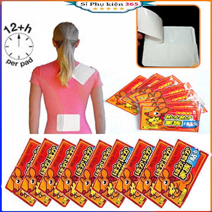 Miếng dán nhiệt giử ấm, Miếng dán nhiệt hình chuột túi giữ ấm cơ thể mùa đông an toàn cho bé người lớn dễ sử dụng FERADO