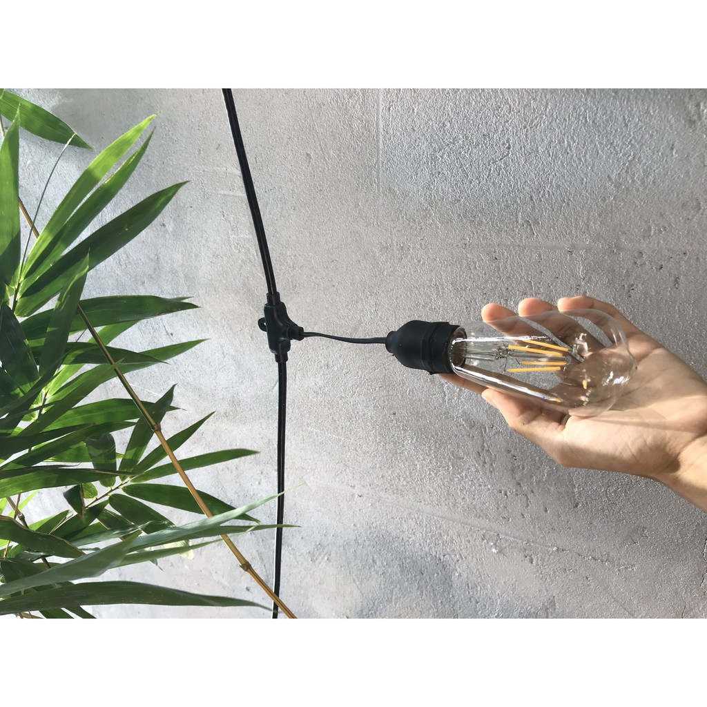 [HÀNG ĐẸP] Bóng đèn Bulb - đèn Edision 3W 4W 7W chui đèn e27 ngoài trời chuyên chiếu sáng không gian trang trí quán cafe
