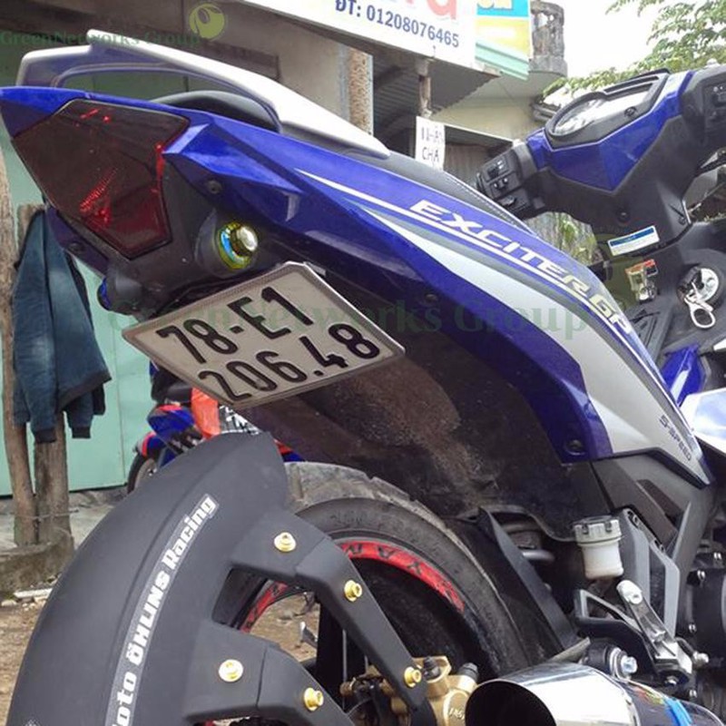 Bộ 2 đèn led xi nhan nút áo lớn cho xe máy màu Đỏ