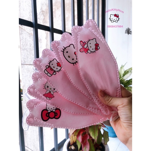 Set 5c Khẩu Trang KF94 HelloKitty Doreamon