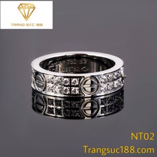 Nhẫn titan ko đEn NT02