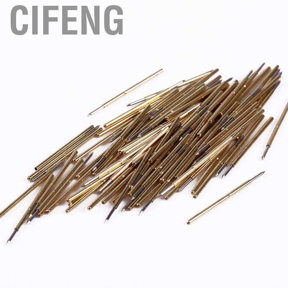 Cifeng 100x P50-J1/P50-B1/P75-B1/P75-E2/P100-E2 Spring Test Probe Round Pogo Pin Tools