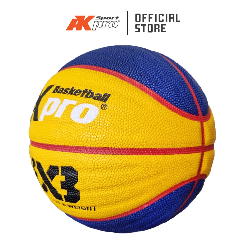 Bóng rổ AKpro 3x3 mẫu MỚI 2022 - Tặng kim bơm - Chính hãng