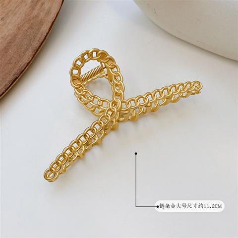 Kẹp Tóc Kim Loại Cỡ Lớn Thiết Kế Đơn Giản Phong Cách Hàn Quốc Thời Trang Cho Nữ