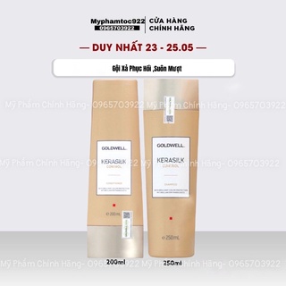 Cặp Dầu Gội Xả Siêu Mượt Goldwell Keratin Kerasilk 250ml