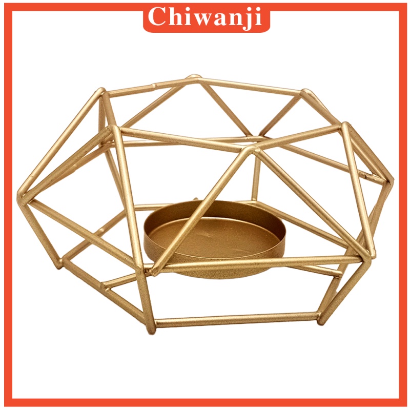 [CHIWANJI] Tea Light Candle Holder Metal Cage Candlestick for Desktop Home Decoration