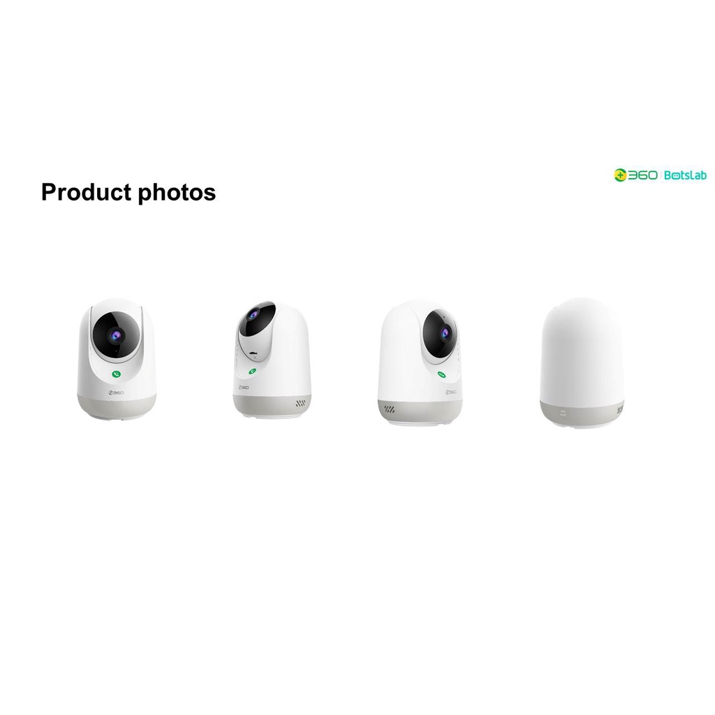 Camera quan sát Qihoo 360 P4 Pro 2K 1296P, Xoay 360 độ, H264+ Smart AI App Botslab - Bảo hành 12 tháng