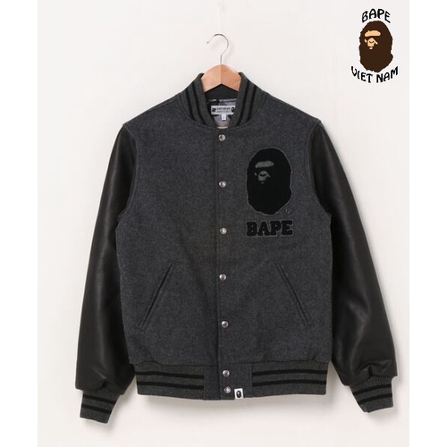 Áo khoác bóng chày Bape, Bomber Jacket Bape x UNDFTD, chất liệu Da Cotton, Oder 15 ngày hàng về BapeVN