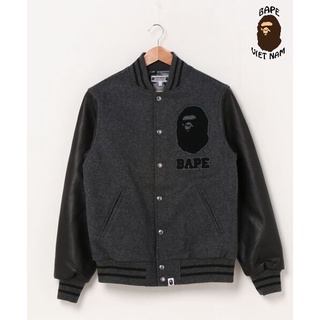 [ODER + FREESHIP] Áo khoác bóng chày Bape, Bomber Jacket Bape x UNDFTD, chất liệu Da Cotton, Oder 15 ngày hàng về BapeVN
