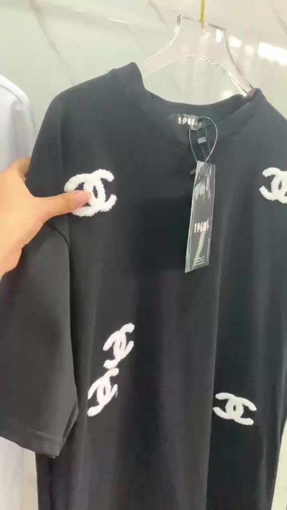 Áo Phông , ÁO Thun CC Nam Nữ Unsiex Hạo tiết Thêu Tay Cao Cấp | BigBuy360 - bigbuy360.vn