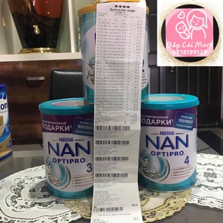 Sữa bột nan nga số 1,2,3,4 - 800g date 2021