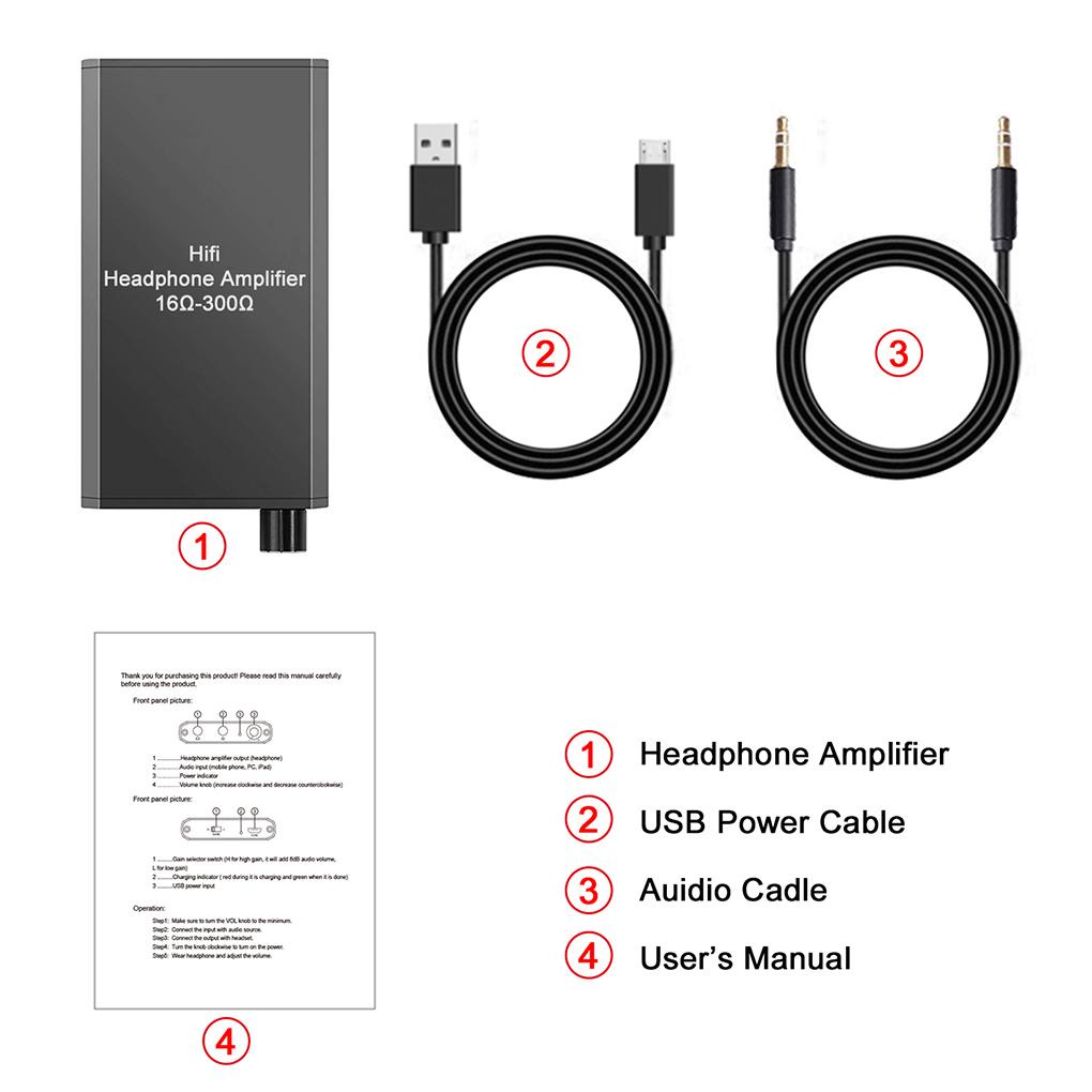 Bộ Khuếch Đại Âm Thanh 1000mAh Cổng Sạc USB 3 5mm AUX Chuyên Dụng Cho Máy Tính Notebook