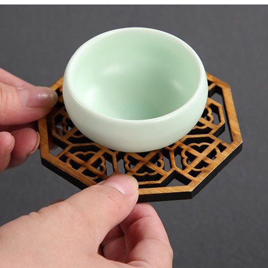 Đế Lót Ly - Tấm Lót Cốc - Gỗ Tự Nhiêng Chống Cong Vênh