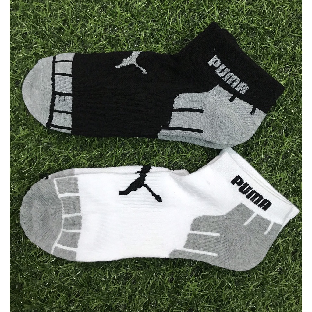 [HÀNG XUẤT XỊN] Tất vớ nam cổ ngắn Puma đệm dày xù, êm chân thoáng khí, kháng khuẩn thấm hút mồ hôi SPORT SOCKS