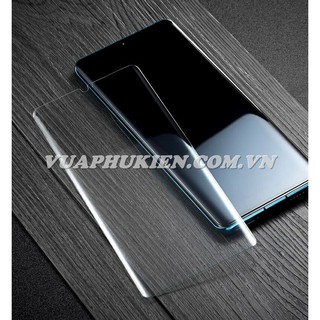 Tấm dán kính cường lực full keo UV Cho Huawei Mate 30 Pro, Mate 20 Pro, kính full màn trong suốt loại xịn