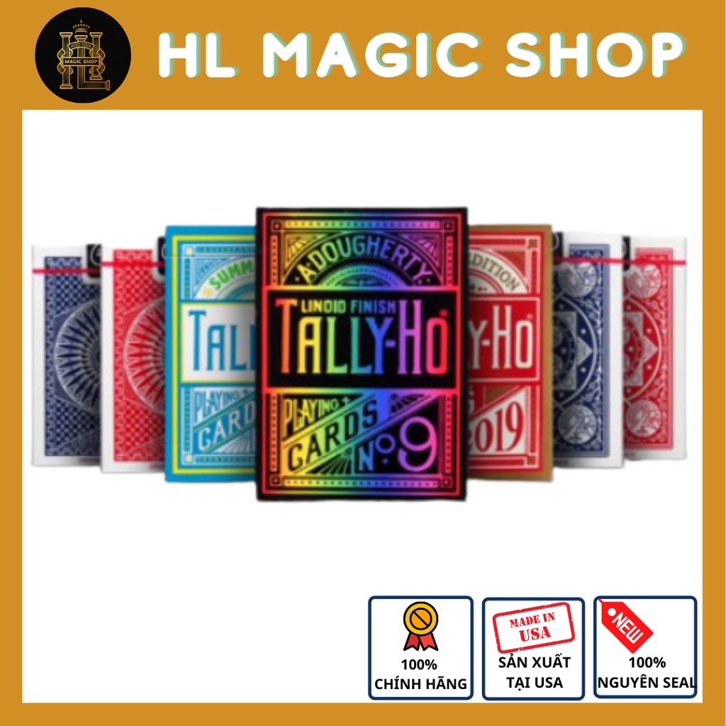 Bộ Bài Tally Ho Playing Cards dùng cho ảo thuật bài - hàng chính hãng Hàng Nhập Mỹ]