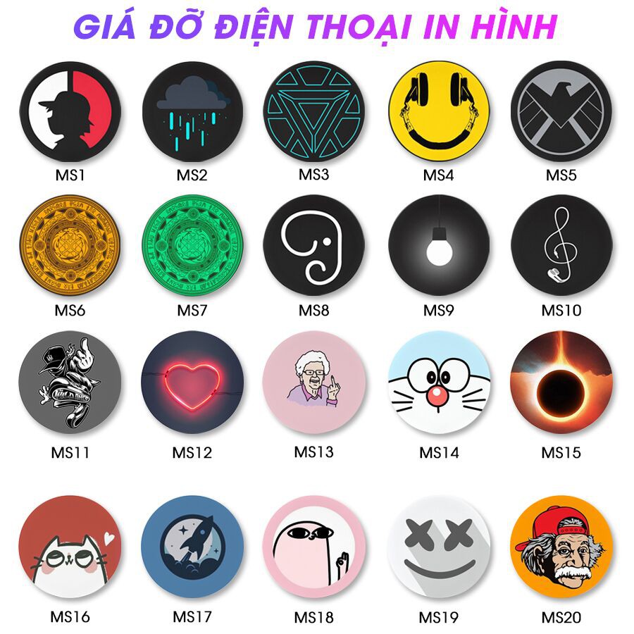 Giá Đỡ Điện Thoại In Hình POP009