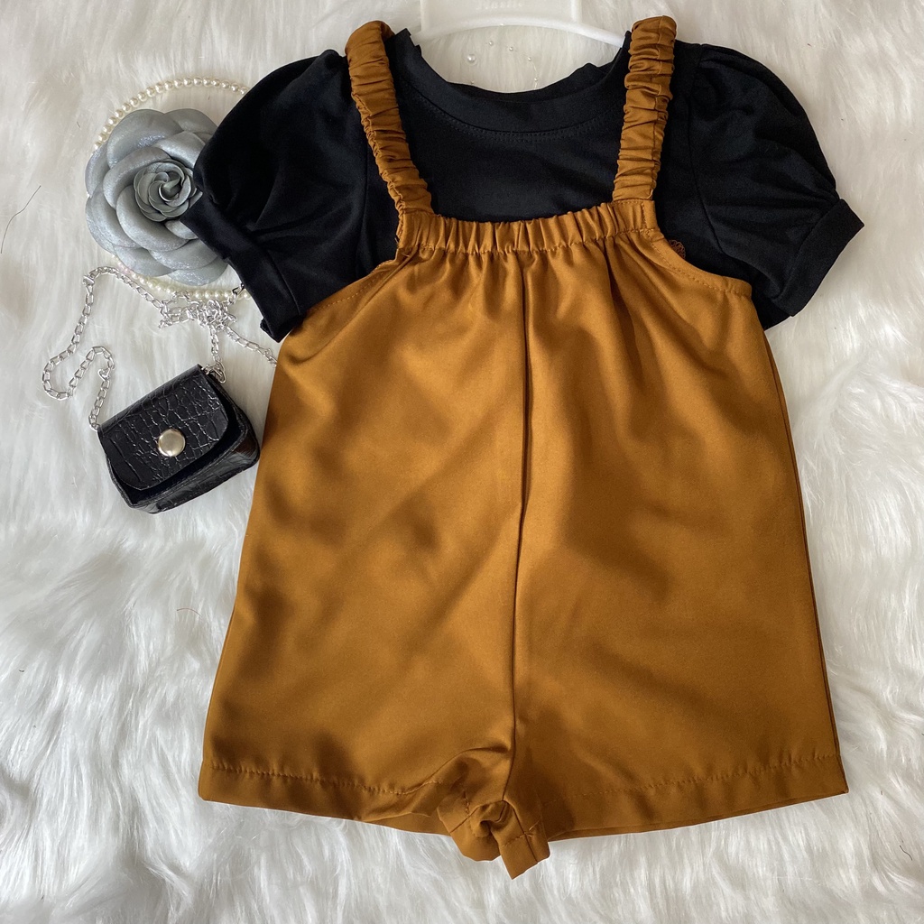 Bộ đồ bay bé gái bay nâu style Hàn Quốc 8-23kg Angel Baby Thời Trang Thiết Kế