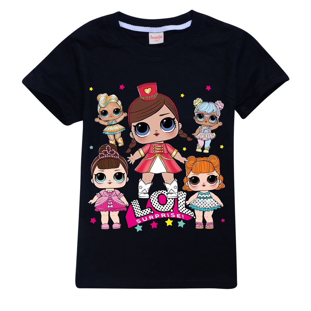 Áo thun trẻ em 💖Áo cotton mát mịn họa tiết Búp Bê LOL thương cho bé trai và bé gái - SSSHOP 01