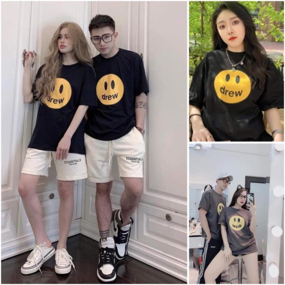 Áo Phông In 3D Phối Chữ DREW Fom Dáng Nam Nữ Phá Cách - Trẻ Trung Năng Động Trend Hot 2022