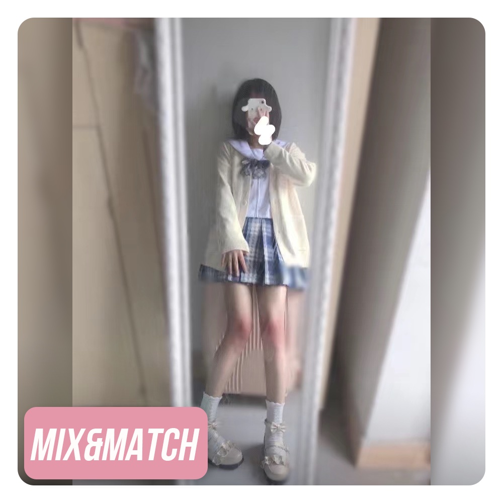 Áo khoác len Cardigan nữ dài tay cài cúc kèm túi dễ thương phong cách học sinh JK Nhật Bản A00075