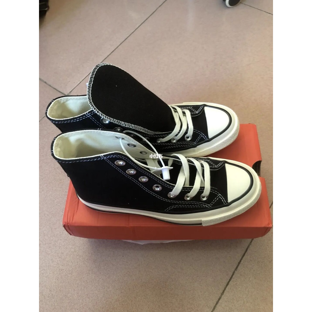 Giày Thể Thao Converse Chuck Taylor Allstar 1970s Màu Đen Cổ Điển # 1563