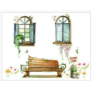 Decal dán tường cửa sổ