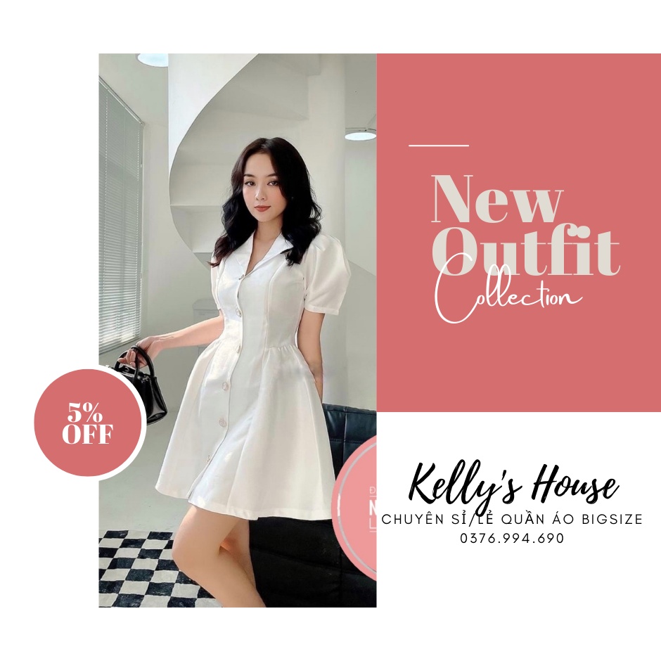 Bigsize Đầm Tafta Cổ Tim