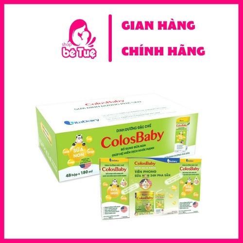 Sữa bột pha sẵn ColosBaby 180ml thùng 12 lốc