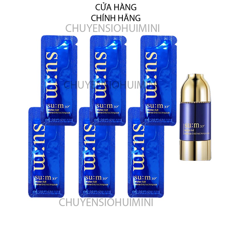 Gói sample tinh chất vàng sum xanh Waterfull Intense Enriched Ampoule 1ml