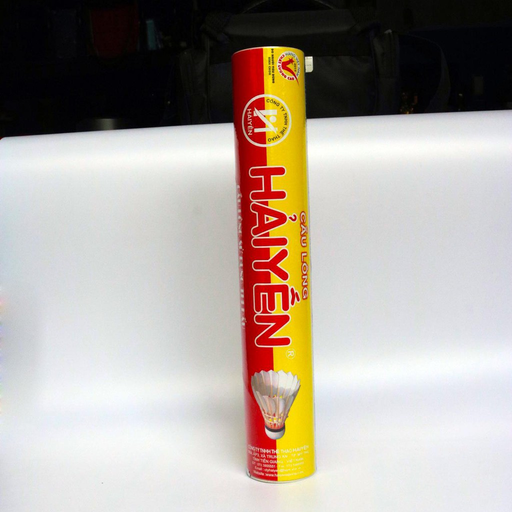 Ống Cầu Lông Hải Yến Cao Cấp 12 quả (Đỏ Vàng) Hàng Việt Nam Chất Lượng Cao, Được Sử Dụng Trong Luyện Tập Và Thi Đấu