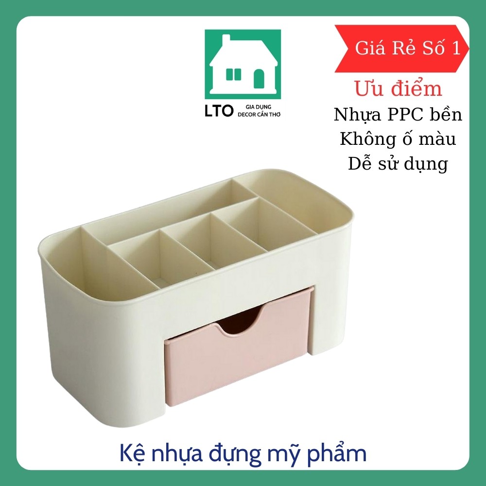 Khay Mỹ Phẩm Môt ngăn Kệ Mỹ Phẫm Một Ngăn Luá Trà Ôn