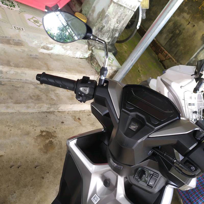 Gương xe máy thời trang mini CRG/H2C chiếu hậu mẫu SUZUKI gắn chân gương, kính chiếu hậu cho AB, SH, SH Mode, Wave,…