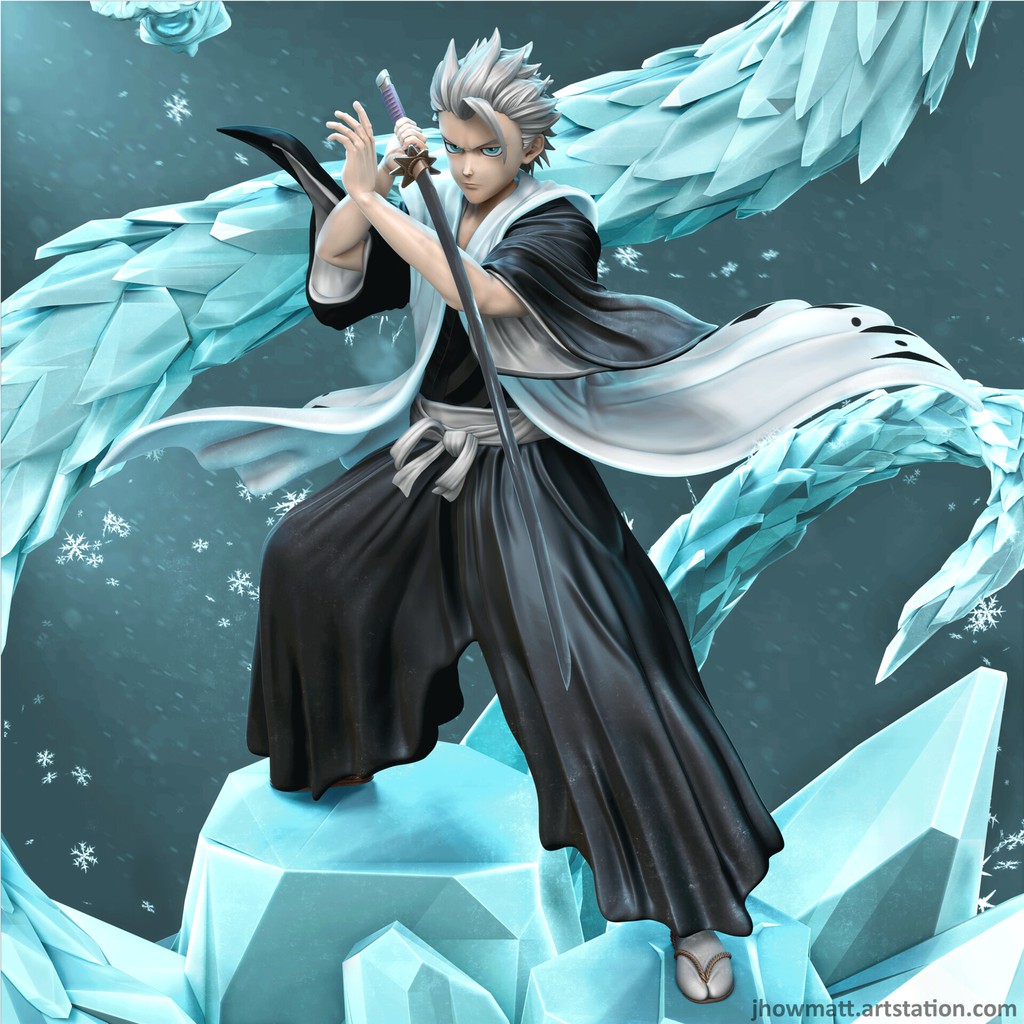 File in 3D Captain Hitsugaya - Bleach