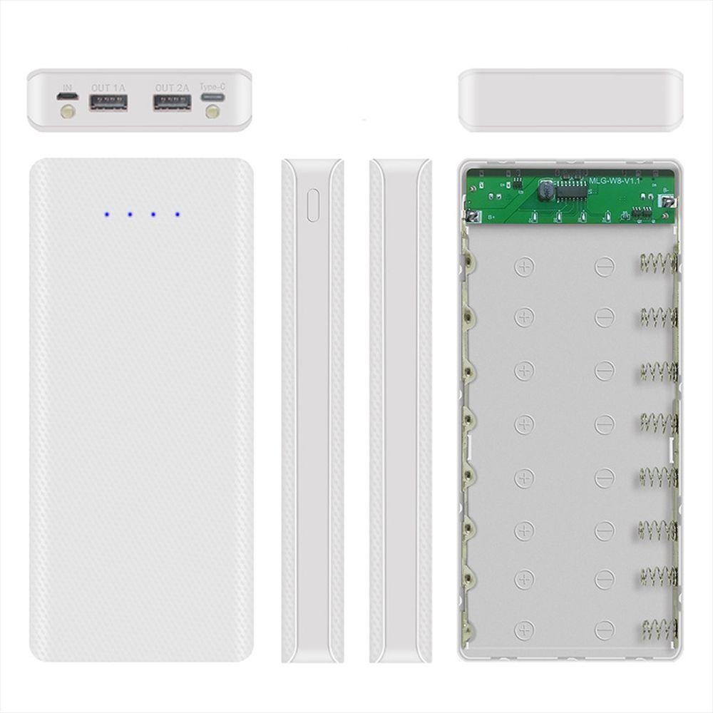 Hộp Sạc Pin Điện Thoại Hai Cổng Micro USB Tiện Dụng Ốp