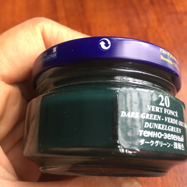 Xi đánh giày màu xanh lá đậm - dark green, đánh đồ da