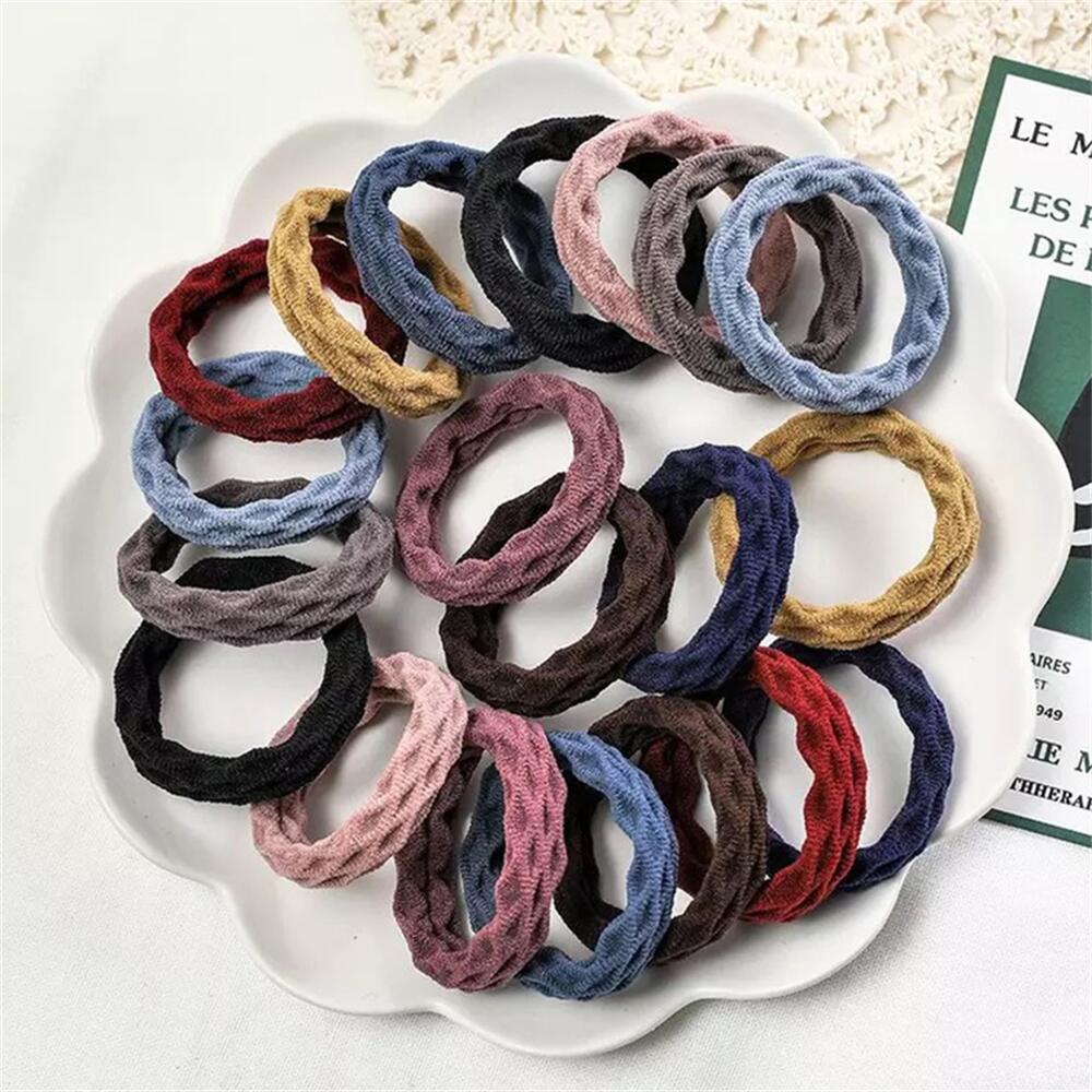 Set 20 Dây Buộc Tóc Co Giãn Nhiều Màu Sắc
