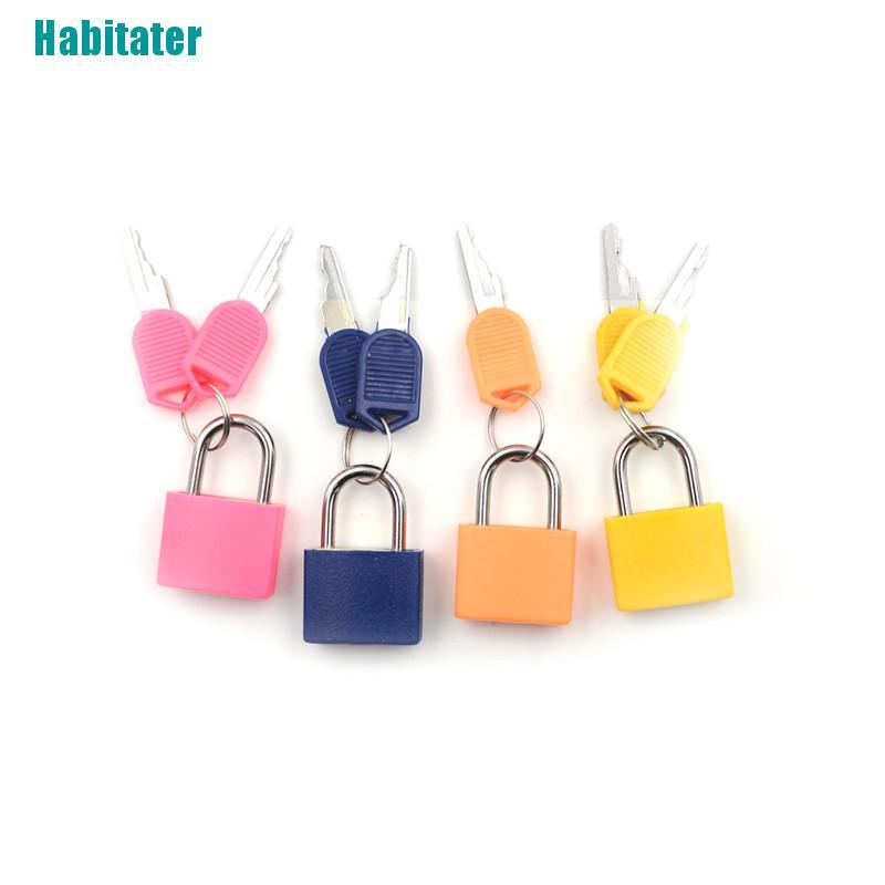 Ổ Khóa Vali Du Lịch Mini Bằng Thép Mạnh Kèm 2 Ổ Khóa