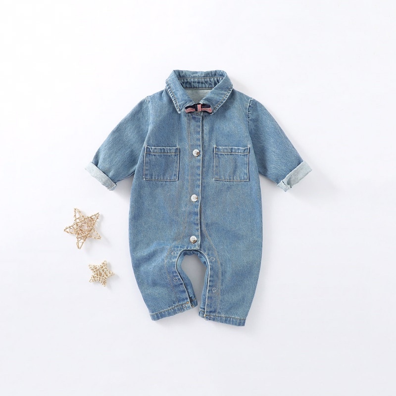Quần áo trẻ em Body jeancho bé bộ liền thân jean cho bé