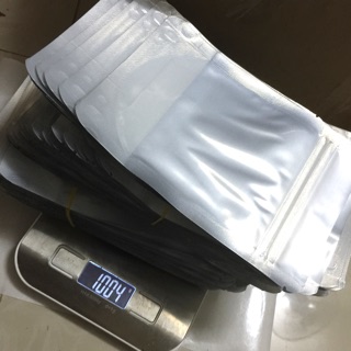 500g túi zip 1 mặt bạc , 1 mặt trong