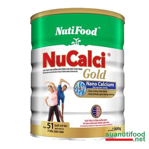 Sữa NuCalci Gold 800g (trên 51 tuổi)