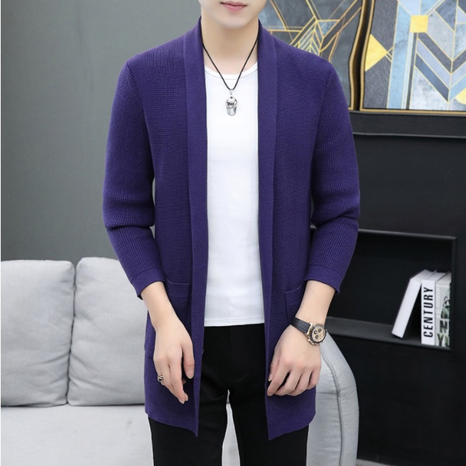 Áo cardigan nam dáng choàng len hàn quốc