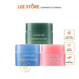 Set 3 mặt nạ ngủ dưỡng da, mắt, môi laneige dream bubble collection mini sleeping mask set - lee store