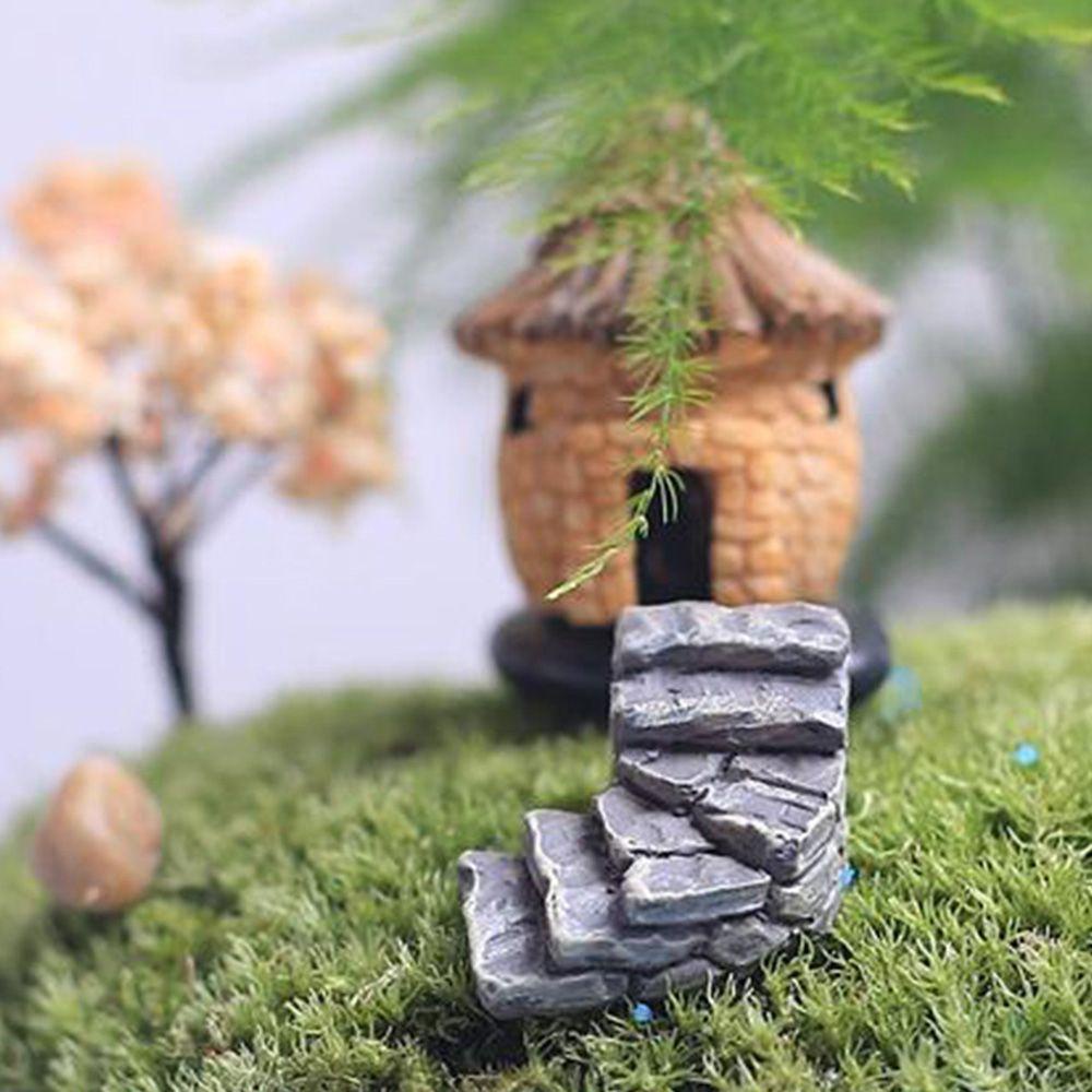 YIYU Đồ trang trí Cầu Thang Mini Trang Trí Sân Vườn