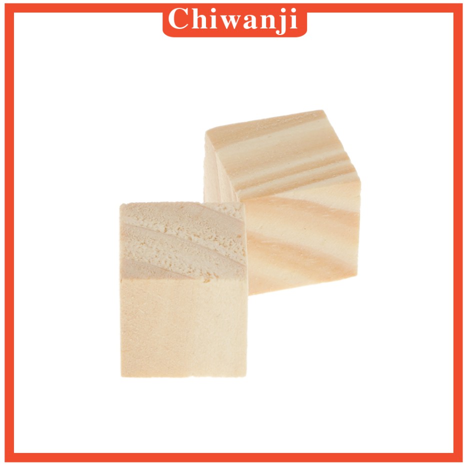[Chiwanji] 50 Viên Gạch Gỗ Vuông 20 * 20mm