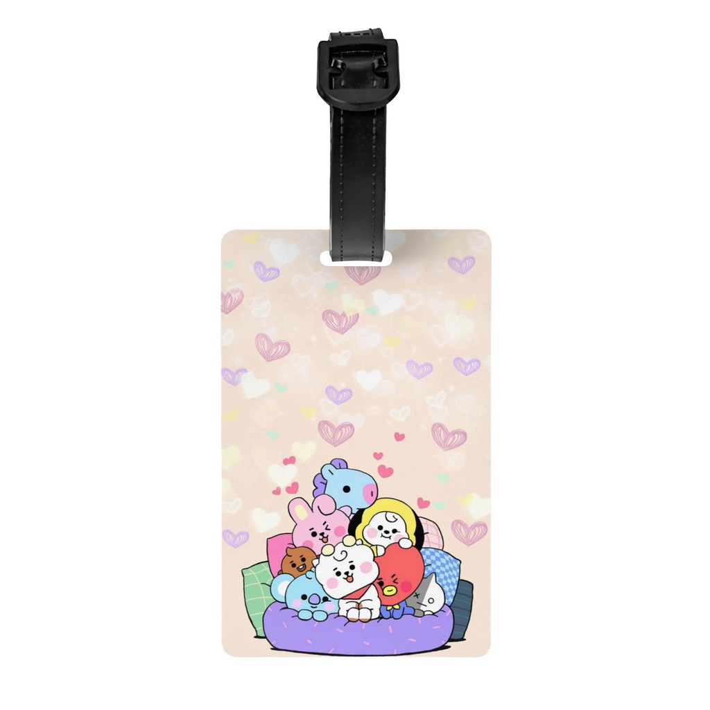 Thẻ Hành Lý Bằng Nhựa pvc In Hình bt21 5.4 * 8.5cm