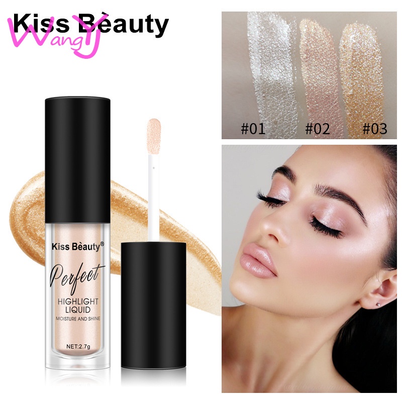 Kem Nền Dạng Lỏng Kiss BEAUTY Che Khuyết Điểm Bắt Sáng Lâu Trôi