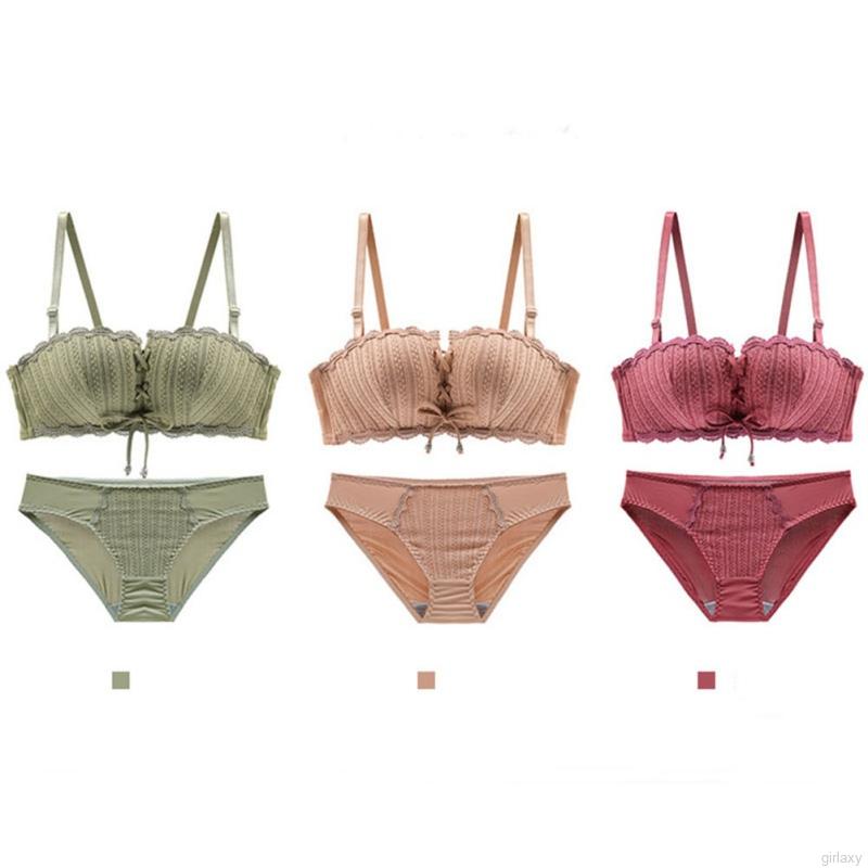 Bộ Quần Áo Lót Chống Trượt Màu Trơn Quyến Rũ Phong Cách Hàn Quốc